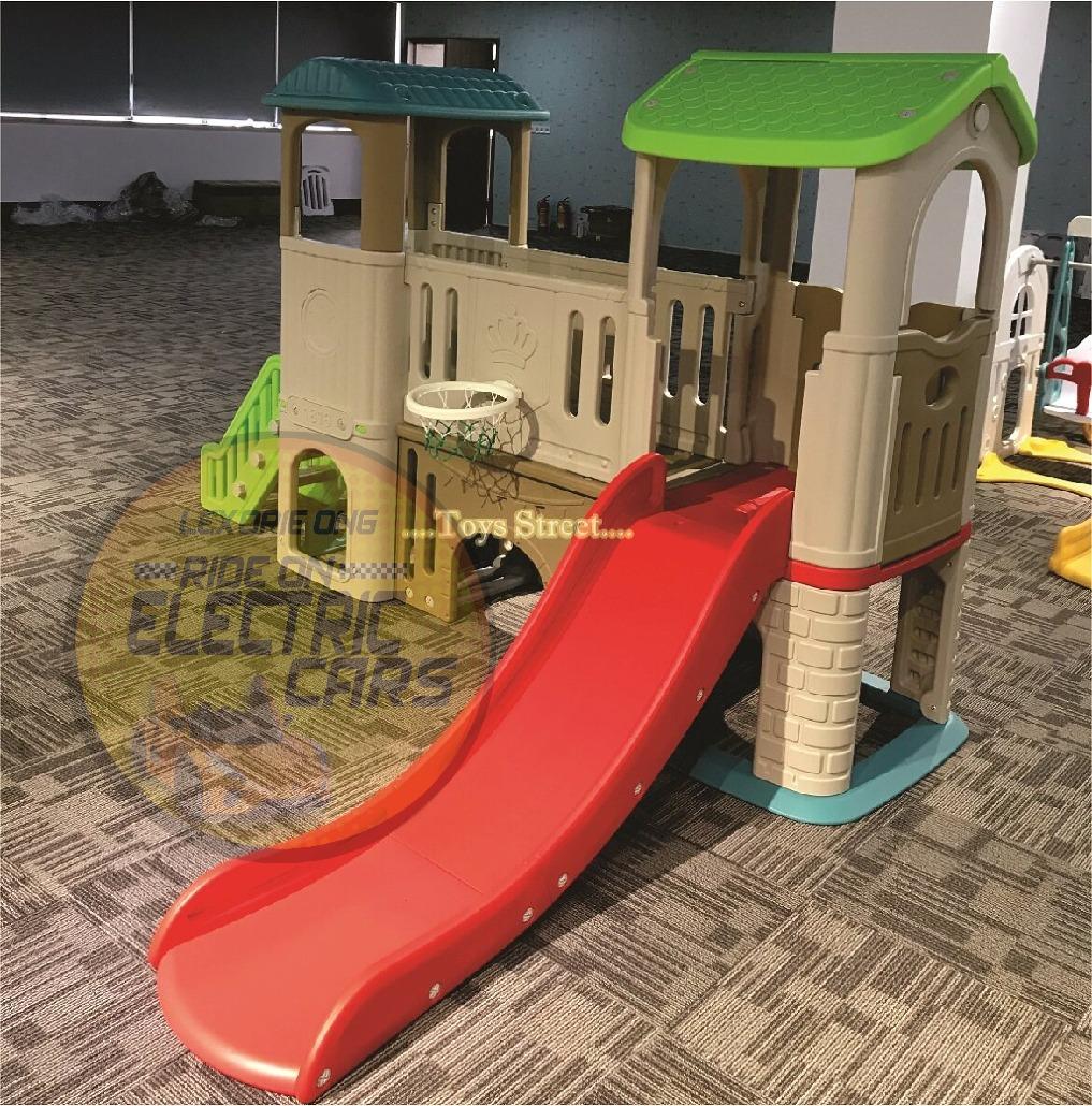 DELUXE CASTLE PLAYGROUND TUNNEL HOUSE WITH SLIDE, Hobbies & Toys, Toys