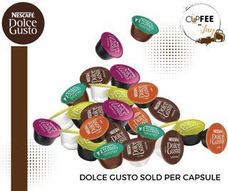 DOLCE GUSTO COMPATIBLE CAPSULES SOLD PER CAPSULE/PAIRED CAPSULE