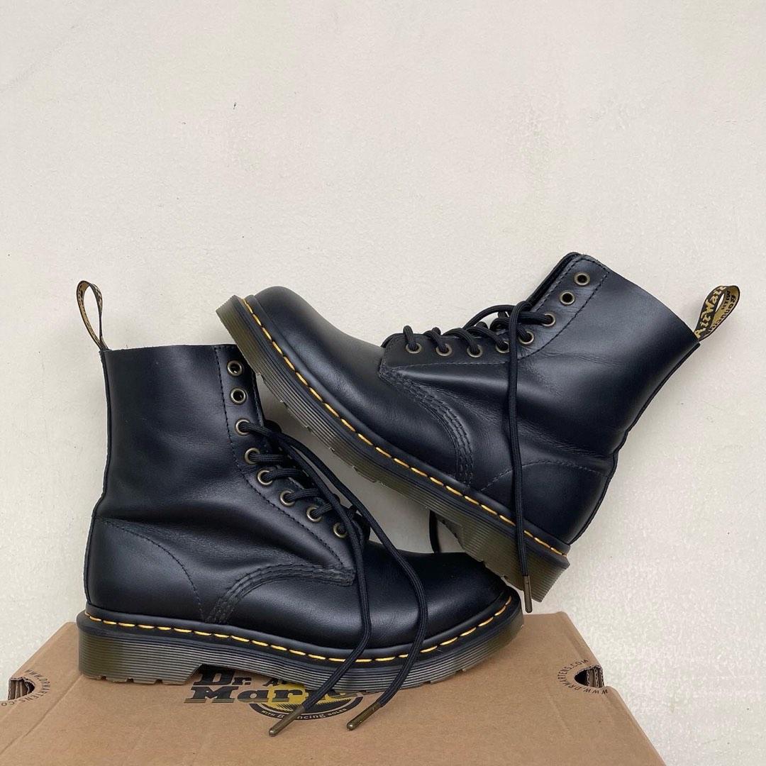 Dr Martens 1460 Pascal Wanama Black, Fesyen Wanita, Sepatu di