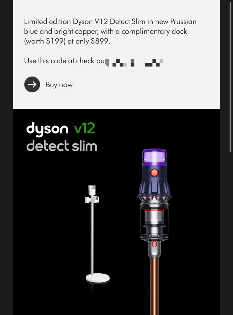 Dyson V12 voucher, TV & Home Appliances, Vacuum Cleaner & Housekeeping