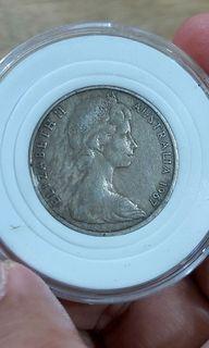 Elizabeth II - AUSTRALIA 1967 20 cents