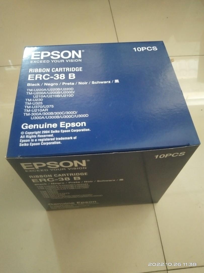 Epson Ribbon Cartridge ERC-38 B, Computers & Tech, Printers, Scanners ...
