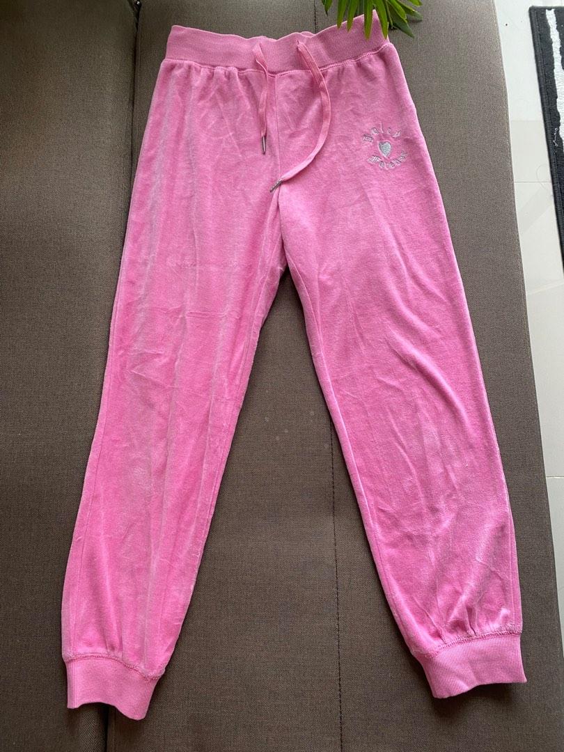 Victoria's Secret Pink Campus Pant Sweatpants Burgundy Logo Size X