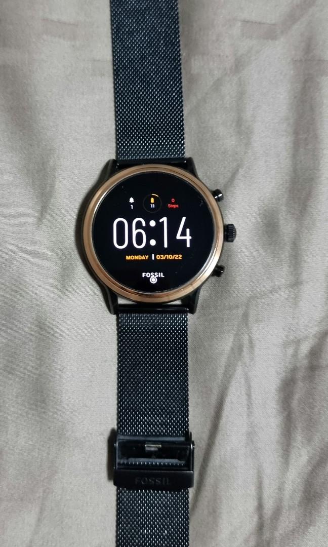 Fossil Gen 5 Julianna HR Smoke Stainless Steel, Mobile Phones & Gadgets