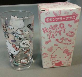 FREE TRACKED SHIPPING! Limited Edition Hello Kitty 40th Anniversary Glass Cup
