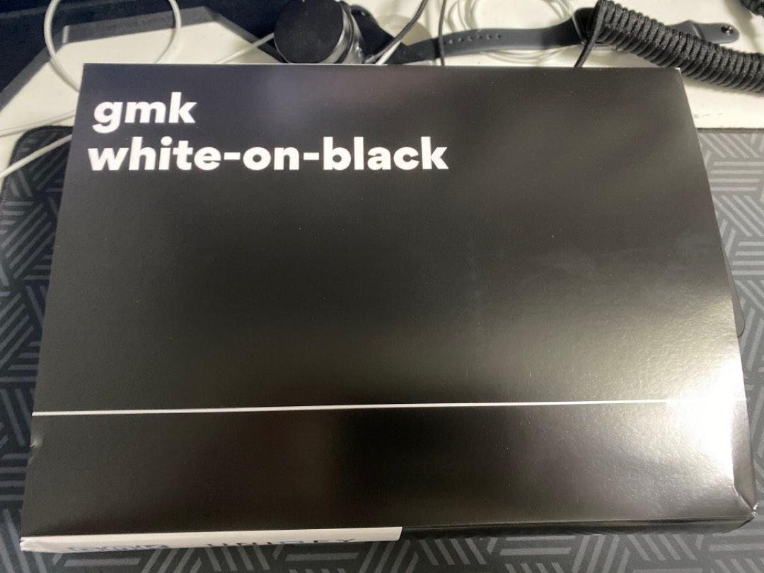 GMK white on black, 電腦＆科技, 電腦周邊及配件, 電腦鍵盤及相關產品 Carousell