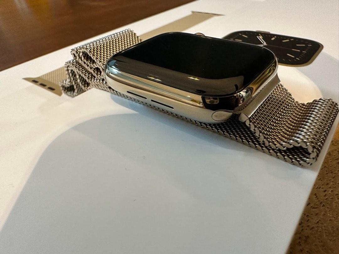 Gold Stainless Steel Apple Watch Series 644mm, Mobile Phones & Gadgets