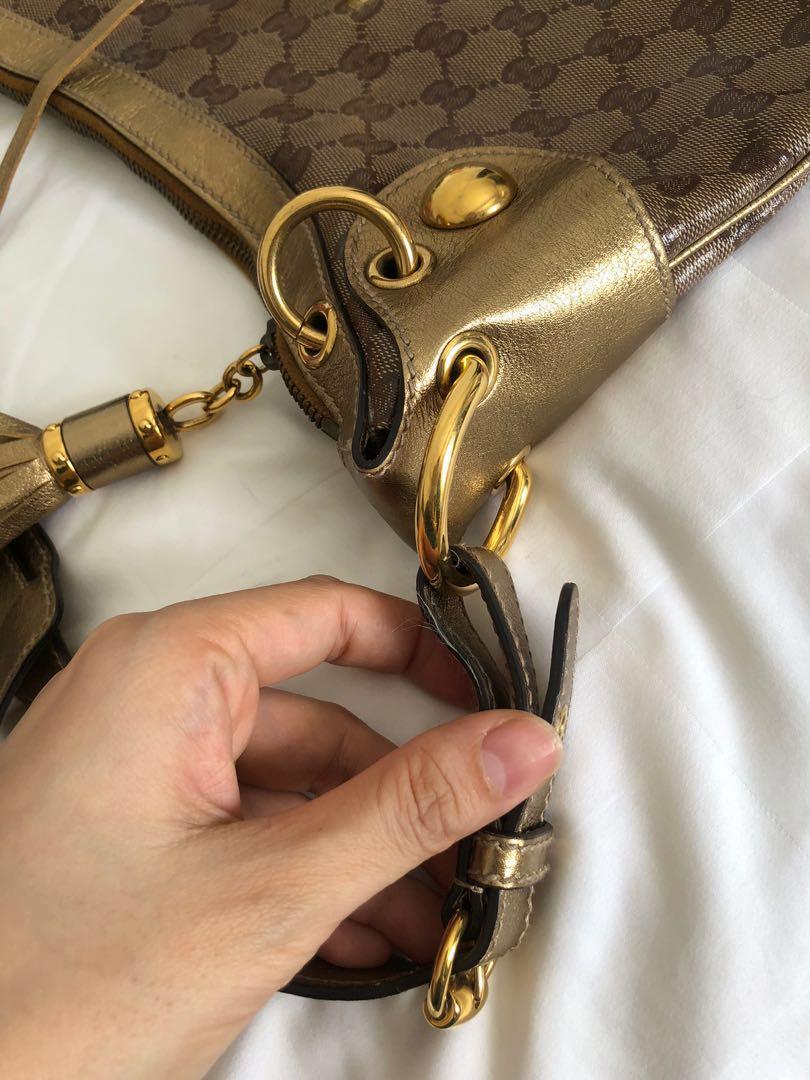 Gucci Babouska Heart Hobo GG Coated Canvass Bag Luxury Bags Wallets on Carousell