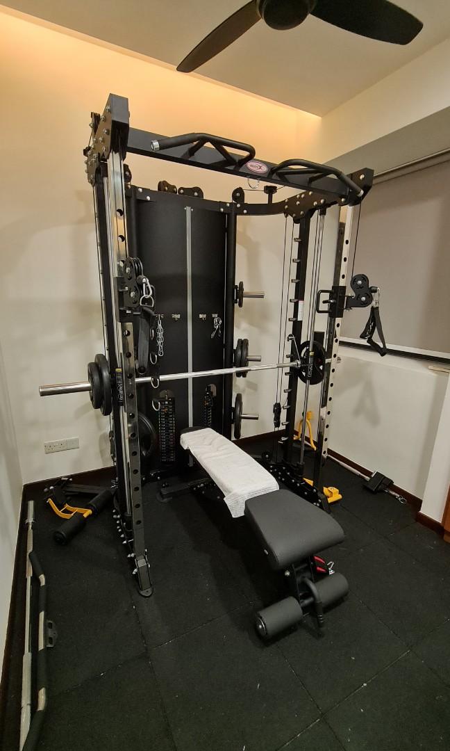 Gym Rack Smith Machine Bodyx BK3058 with 90kg weight stack