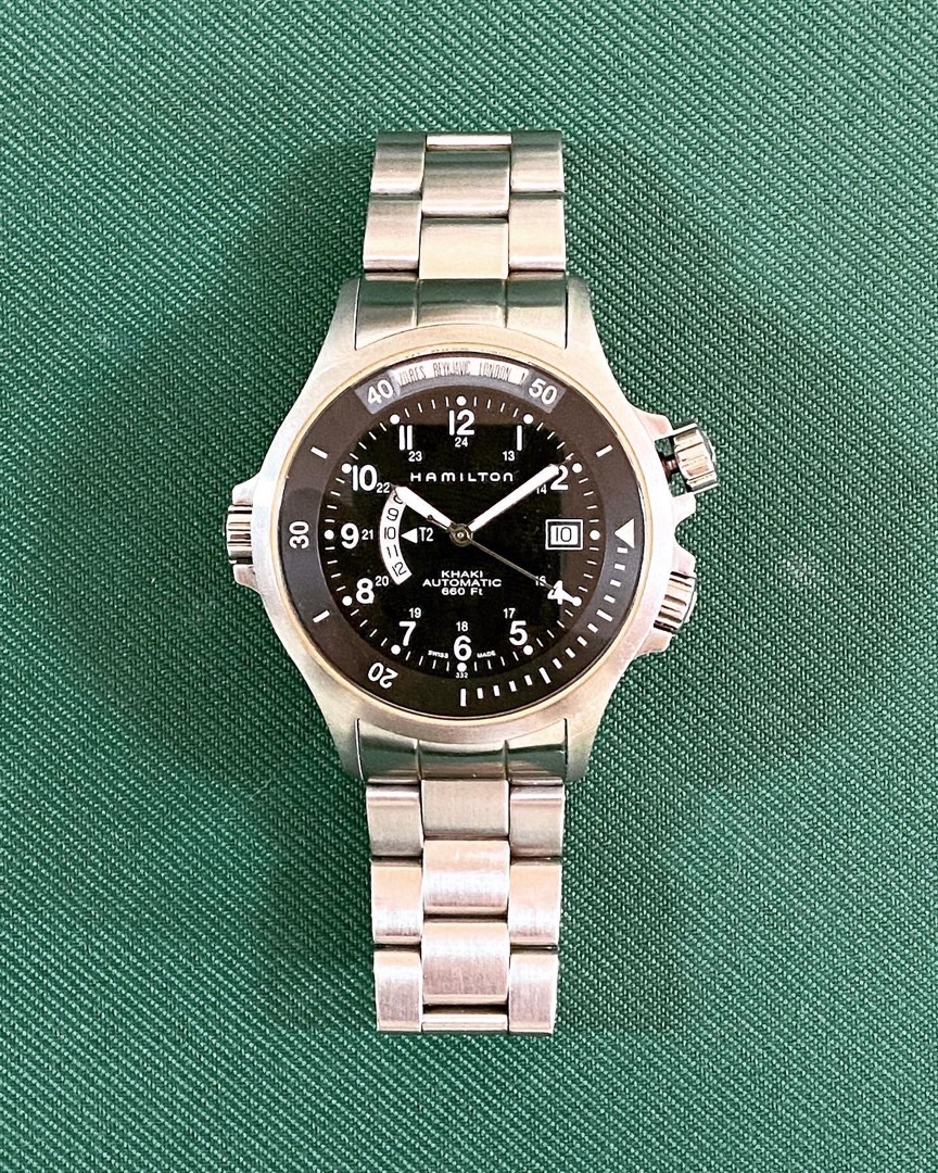 ハミルトン カーキネイビー GMT AUTO