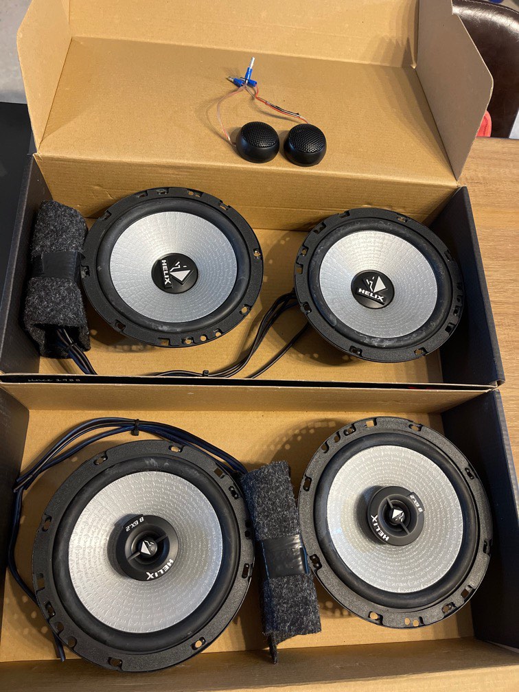 Audio Fischer car speaker set. Installed Only 3 yrs. Perfect spec la