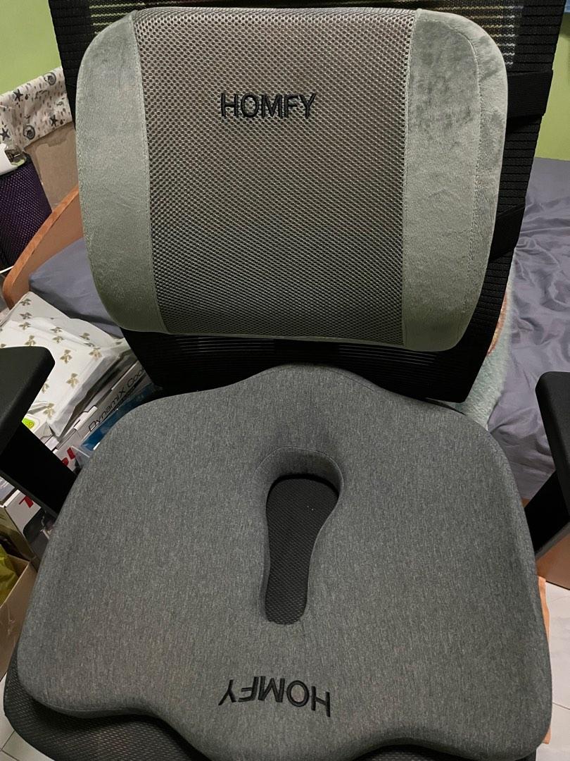 Homfy office seat cushion back pillow 20 for both items