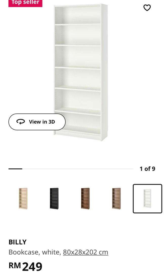 IKEA BILLY Bookcase Shelving Units white, Furniture & Home Living