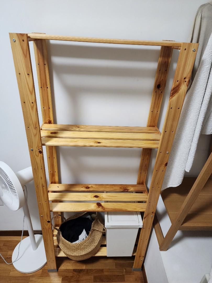 IKEA Hejne Wood Shelving Unit, Furniture & Home Living, Furniture