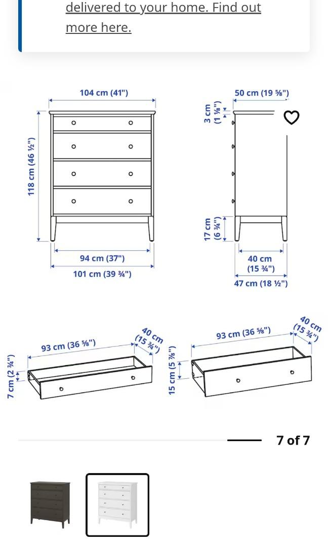 Ikea Idanas Dresser, Furniture & Home Living, Furniture, Shelves