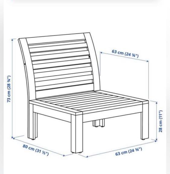 Ikea Teak outdoor furniture, Furniture & Home Living, Outdoor Furniture