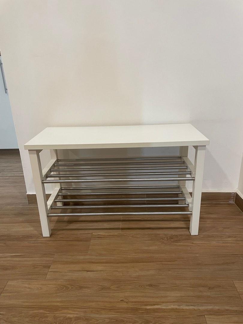 IKEA tjusig shoe bench rack, Furniture & Home Living, Furniture, Shelves, & Racks on