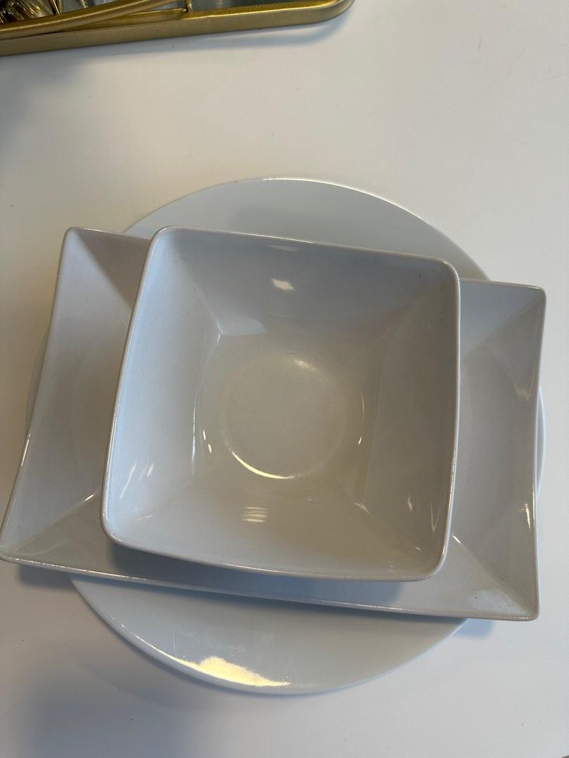 IKEA WHITE DINING SET, Furniture & Home Living, Furniture, Tables