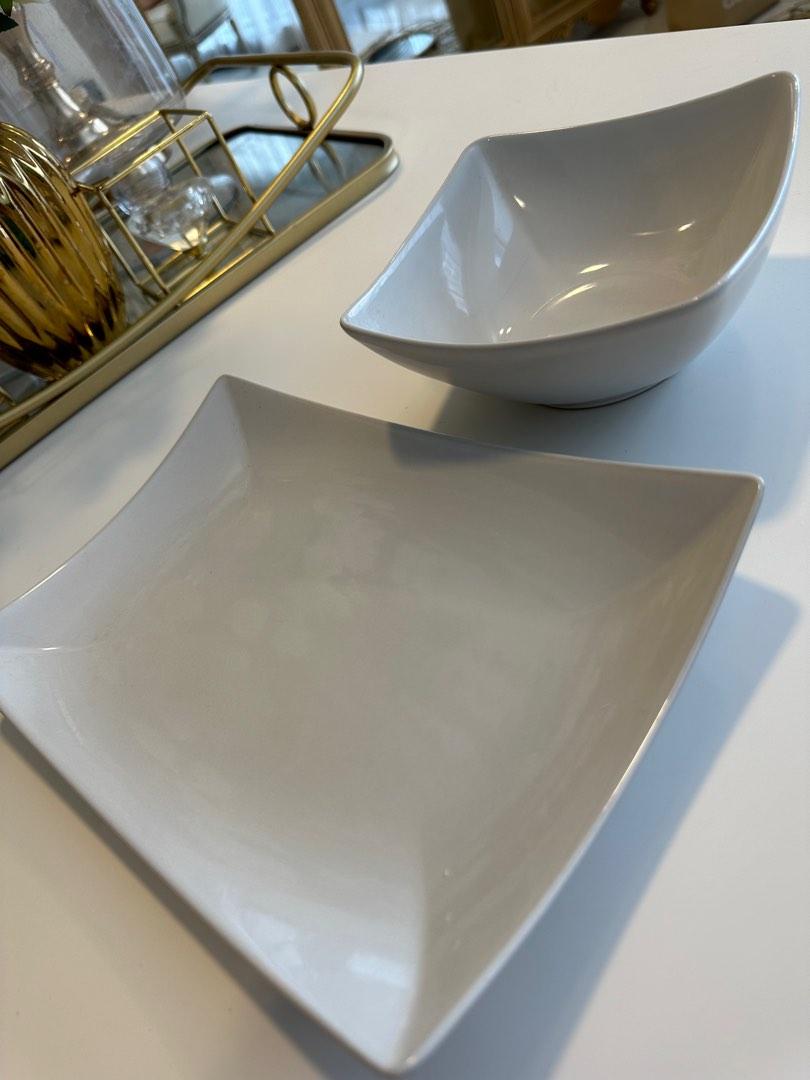 IKEA WHITE DINING SET, Furniture & Home Living, Furniture, Tables