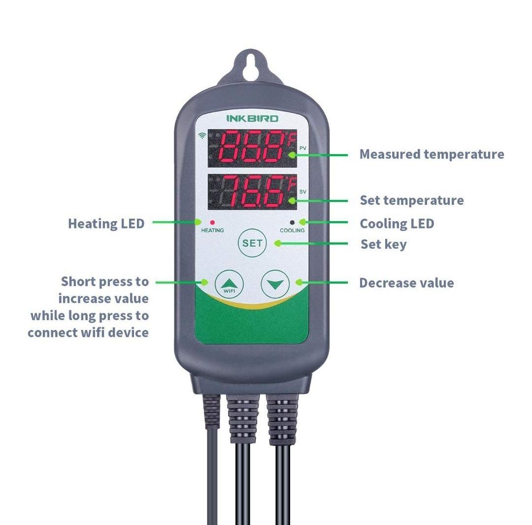 INKBIRD ITC-308 PLUG AND PLAY THERMOSTAT TEMPERATURE CONTROLLER, TV u0026 Home  Appliances, Electrical, Adaptors u0026 Sockets on Carousell