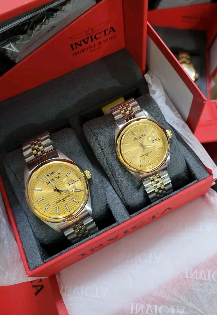 Invicta Couple Watches free shipping Women s Fashion Watches Accessories Watches on Carousell