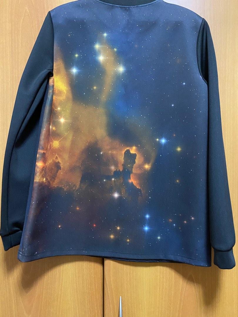Galaxy cheap print sweater