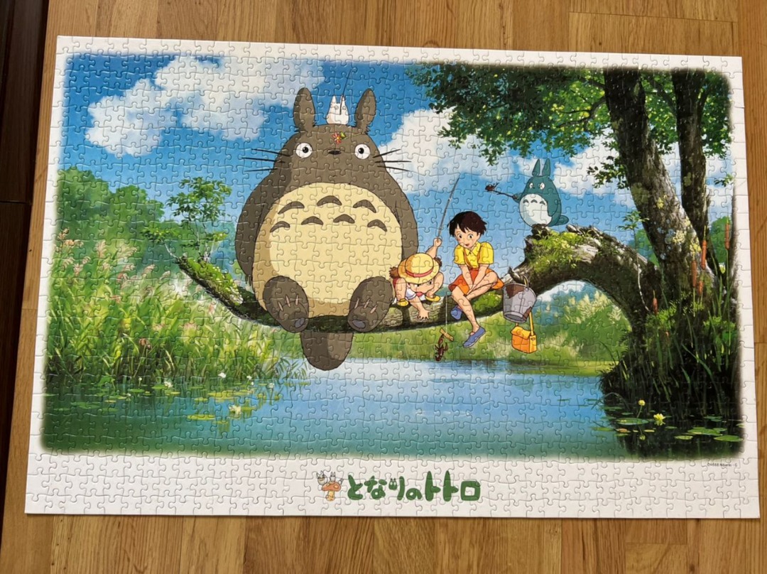 Jigsaw Puzzle Original 1000 pcs - Totoro Completed Portrait, Hobbies ...