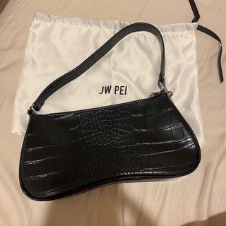 Jw pei 單肩包 黑色鱷魚紋