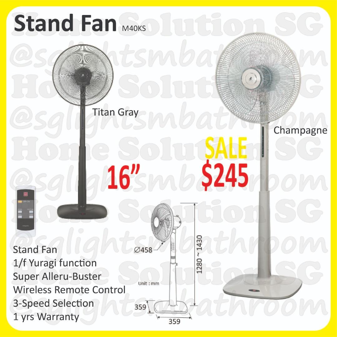 KDK LED Ceiling Fan / Stand Fan / Wall Fan, Furniture & Home Living
