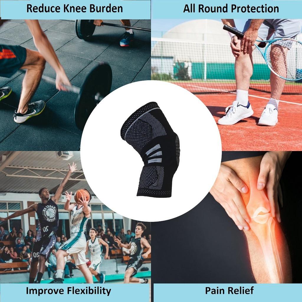 Knee Guard Support - Protection during Sports Activity - Basketball,  Volleyball, Cycling, Tennis, Running, Gym (1 piece) MMZ1348, Sports  Equipment, Other Sports Equipment and Supplies on Carousell