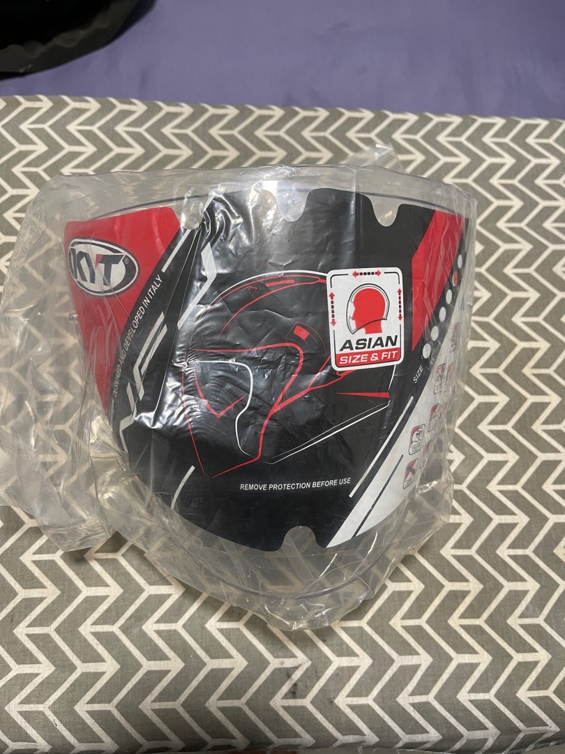 KYT NFJ Clear visor, Motorcycles, Motorcycle Accessories on Carousell
