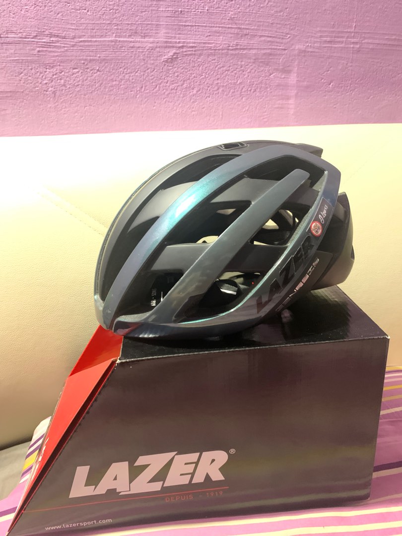 Lazer Genesis Helmet Limited Edition 2021 Blue Haze Color, Sports