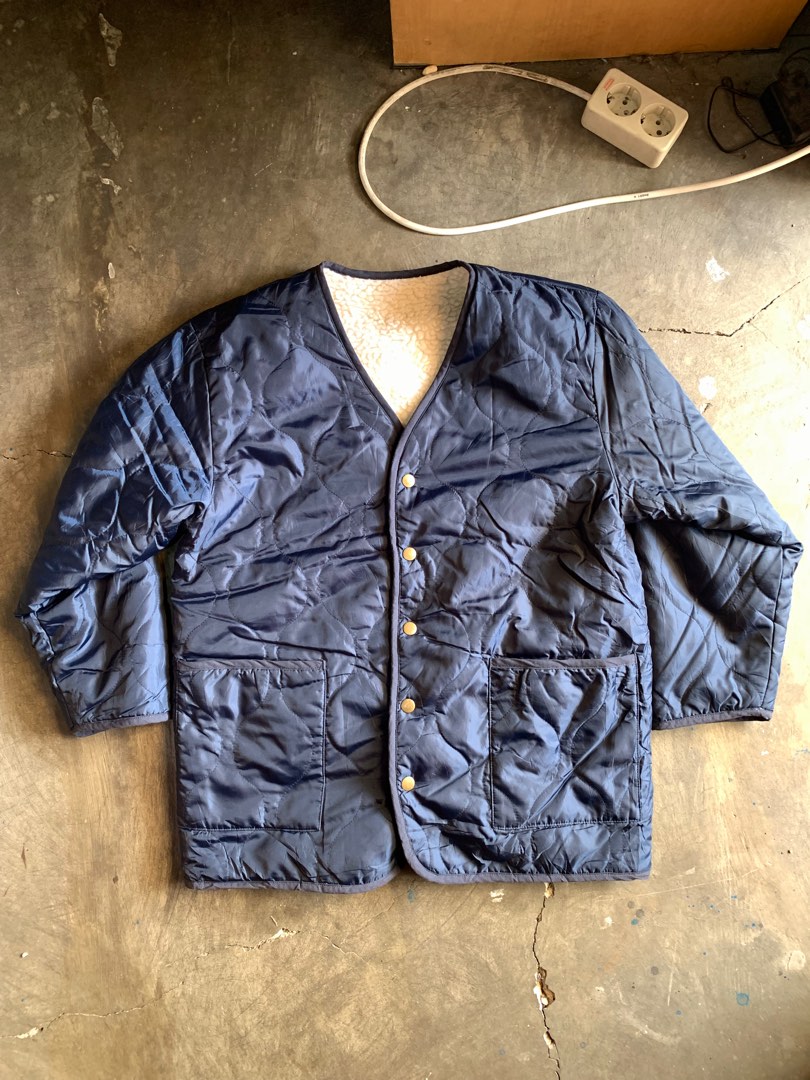 liner sherpa jacket, Fesyen Pria, Pakaian , Baju Luaran di Carousell