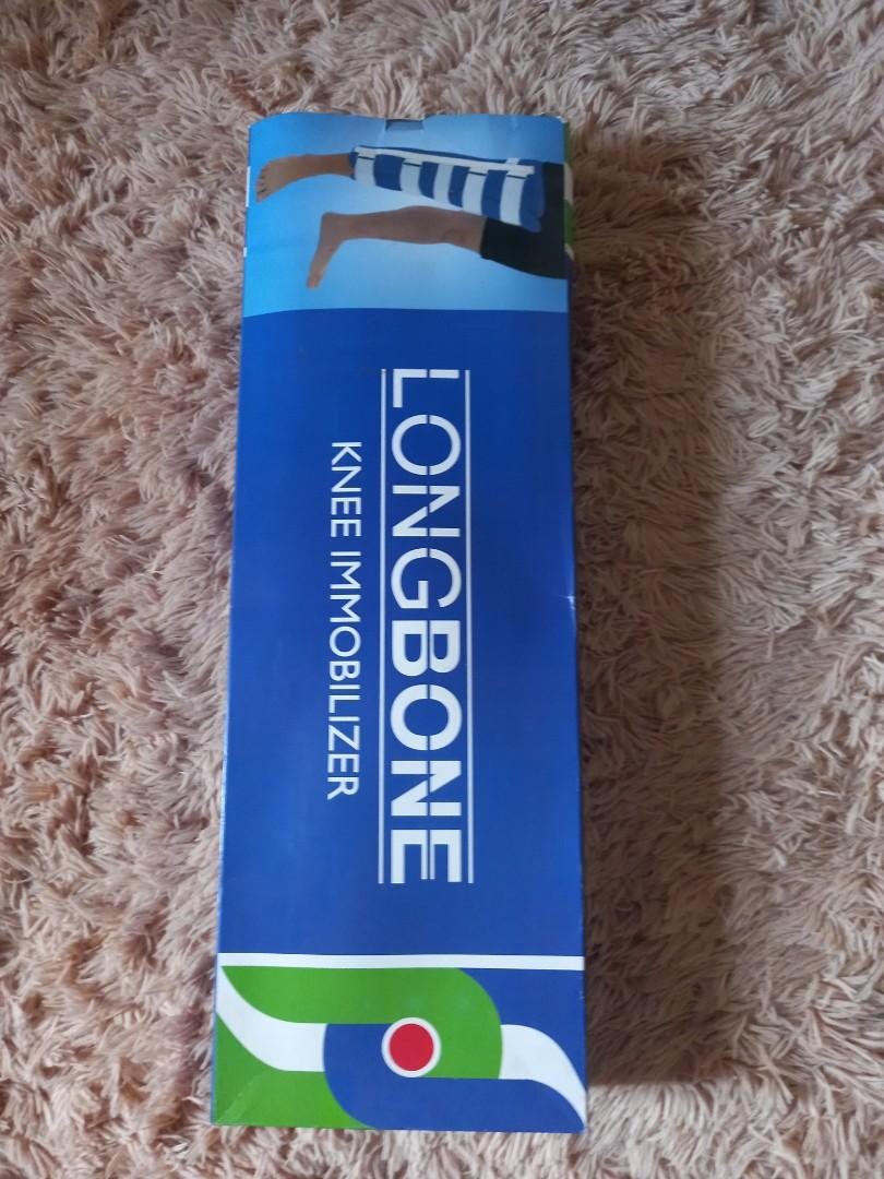Longbone Knee Immobilizer (Category: Braces, Support & Protection) located in Caloocan City. Submitted by psl_enterprise (Listing ID 1192893613, Image 1). Description: - second hand (not used actually since the problem pala was knee subluxation. they had to changed item to stablize my knee). However, since nakatago lang itong item, nagkaroon na ng yellowish stains which looks like removal naman - this was from Makati Med. brand new price if I can