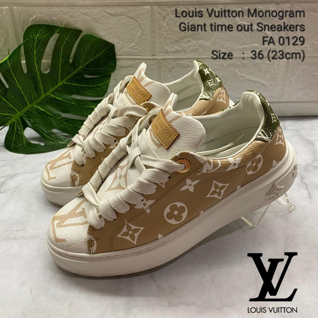 Jual LV Flat Monogram, Sepatu wanita, Sepatu branded