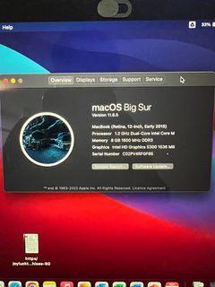 MacBook (Retina,12 " early 2015) 8Gb 500gb