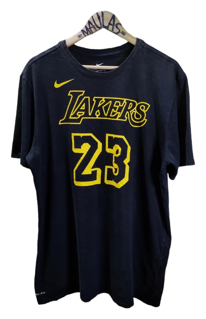 LeBron James Los Angeles Lakers Nike Name & Number Mamba T-Shirt - Black