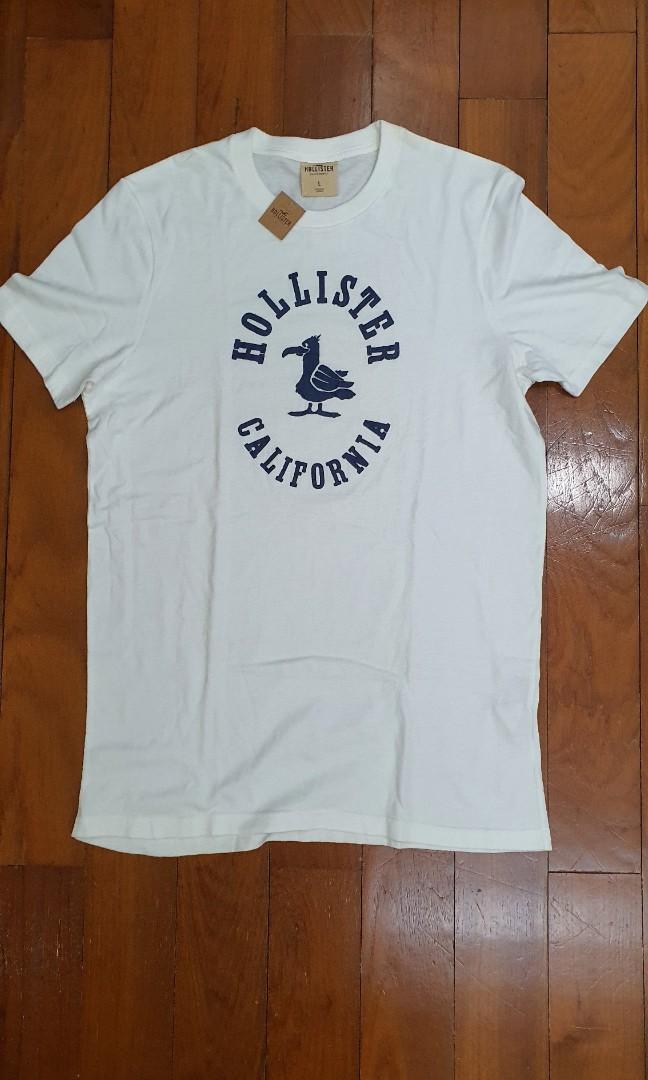 Hollister Large Logo T-Shirt in White