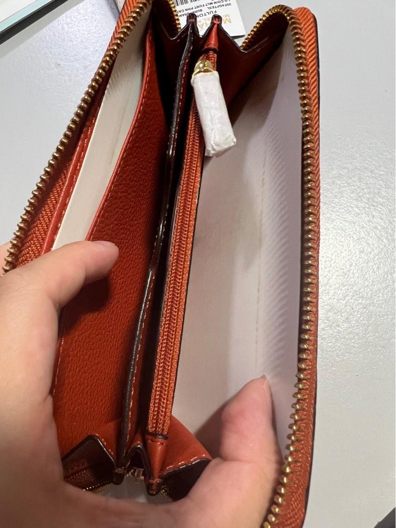 Michael Kors Womens Wallet Burnt Orange Zipper Decor 4x8 Wristlet CC  Money Preowned  The Thrifters Guide