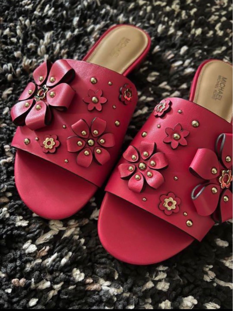 Tara floral embellished leather platform sandal discount