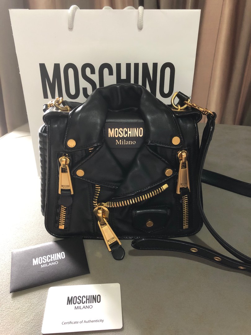 Moschino biker bag best sale replica