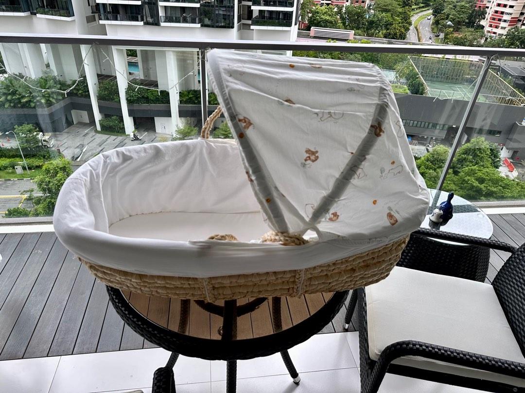 Moses Basket with hood and blanket, Babies & Kids, Baby Nursery & Kids