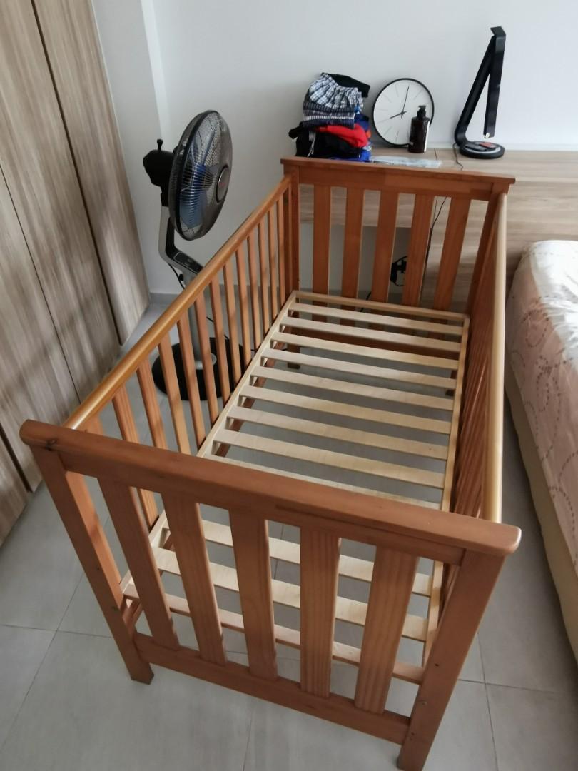 Mothercare wooden baby cot, Babies & Kids, Baby Nursery & Kids