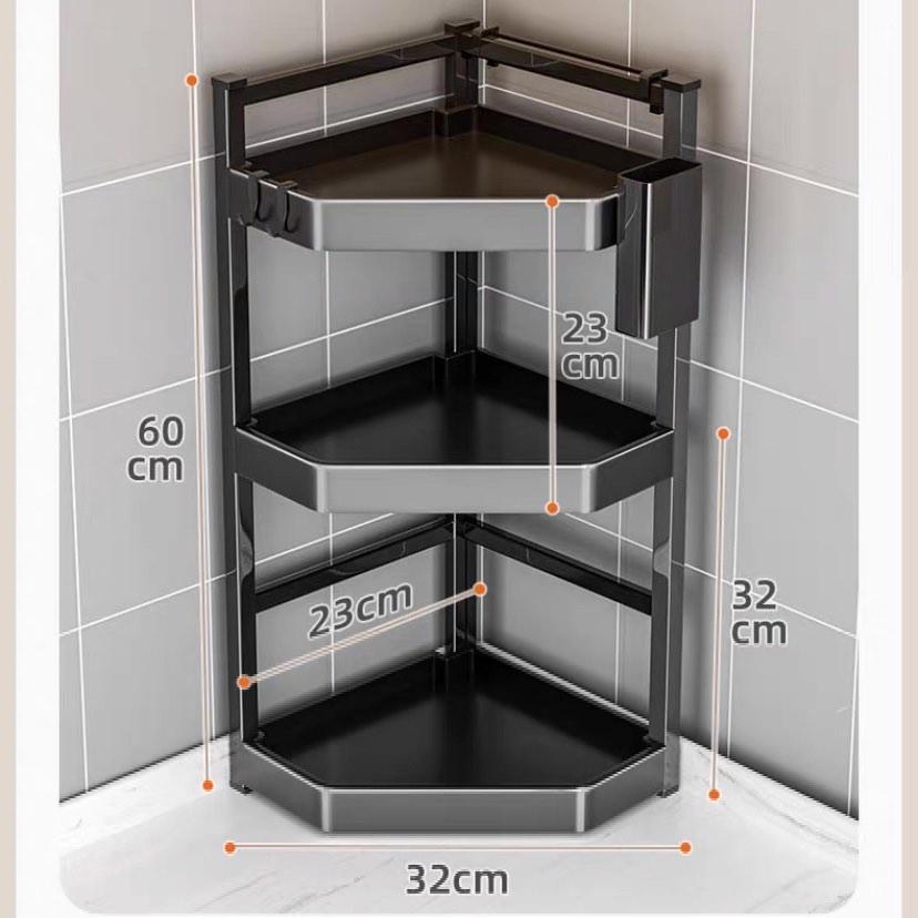 MultiTier Kitchen Corner Countertop Storage Rack for Sauces Condiments