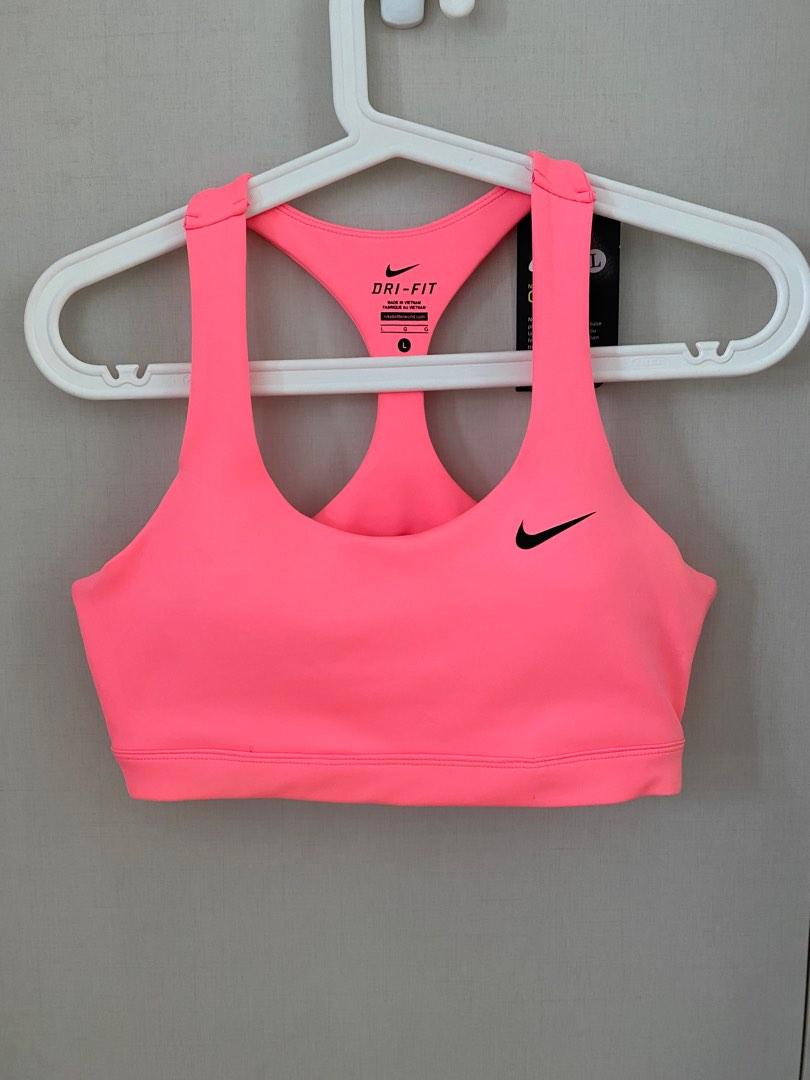 Nike Neon Orange Ribbed Sports Bra