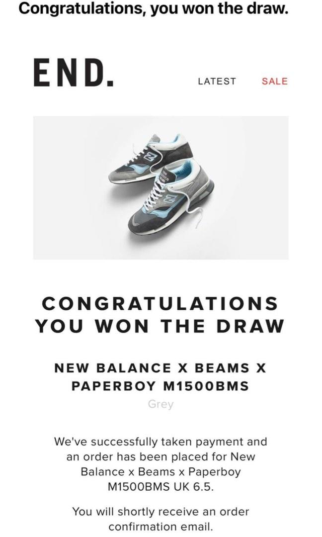 New Balance x Beams x Paperboy M1500, 他的時尚, 鞋, 運動鞋在旋轉拍賣