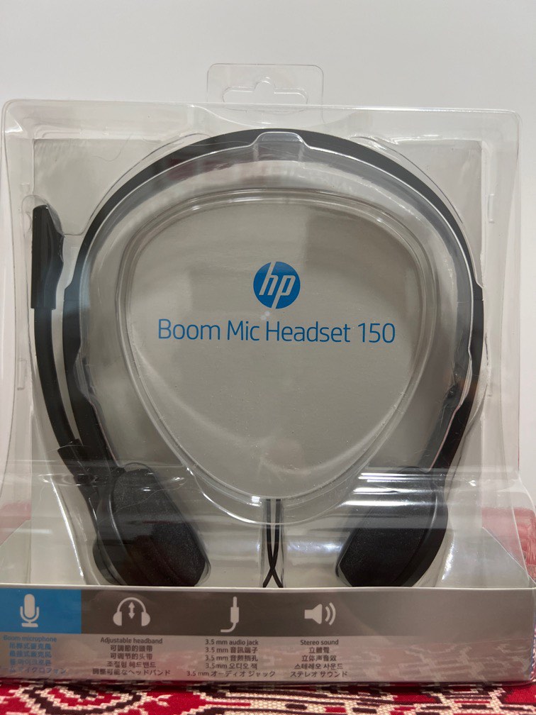 Hp 150 boom mic hotsell headset