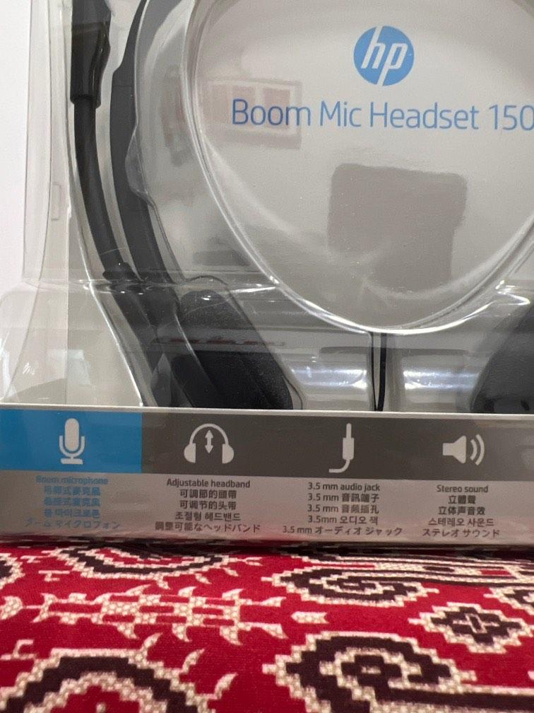Hp boom 150 stereo outlet headset with mic for pc