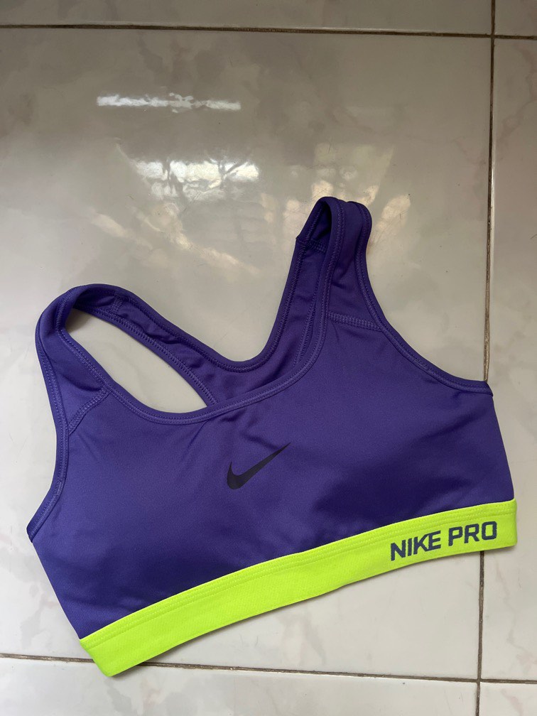 Purple nike sports top bra