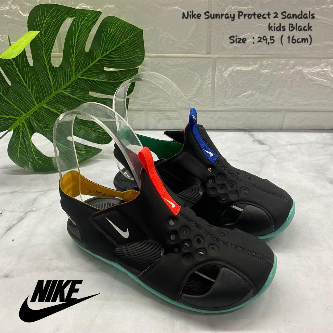 Sepatu Anak Nike Sunray Protect 2 Sandals kids Black Size 29 5